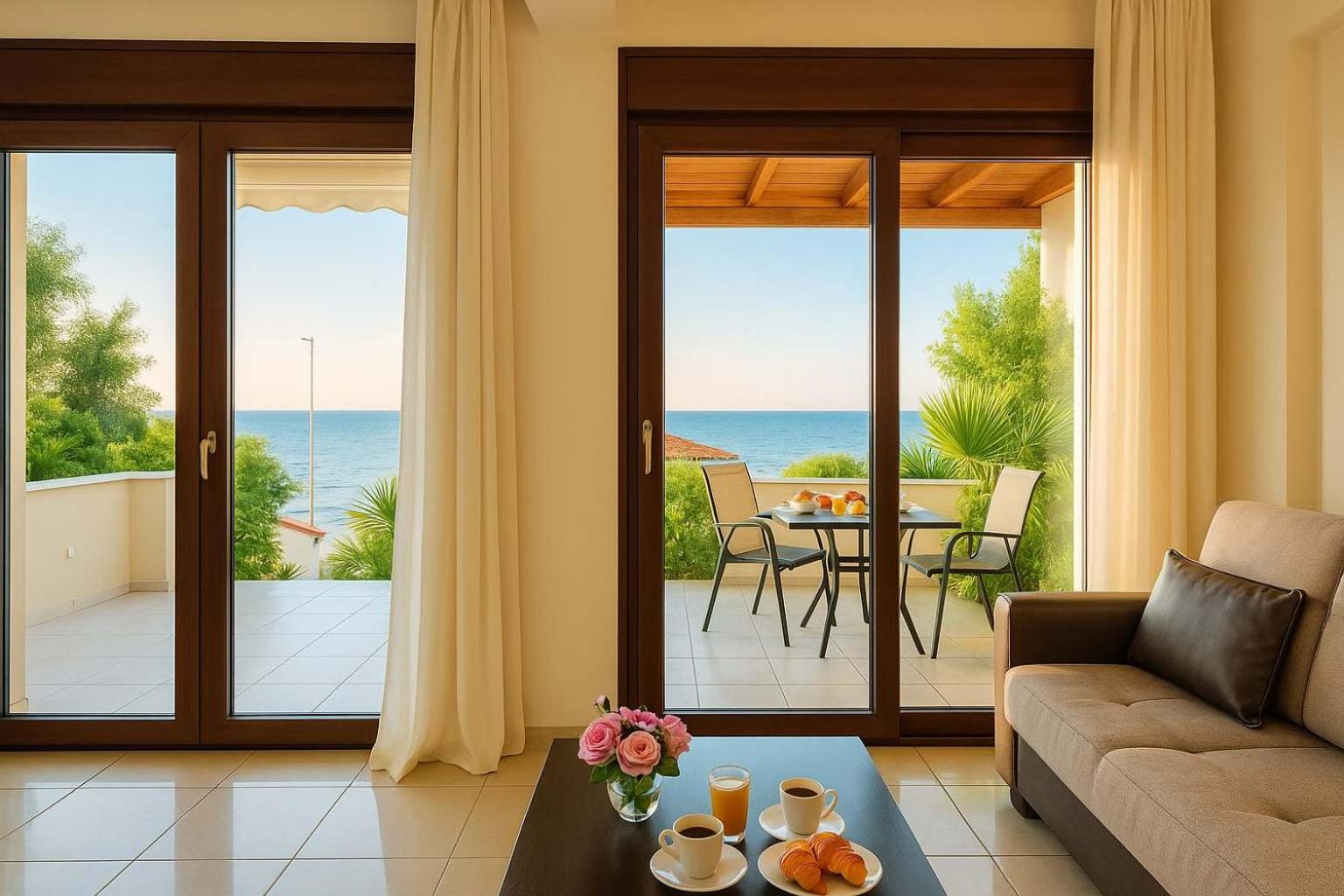 Villa Armonia - Beachfront Majestic Retreat Petalidi ภายนอก รูปภาพ